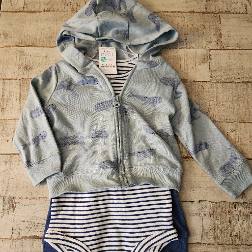3 pc Carter's 3-6 mo outfit